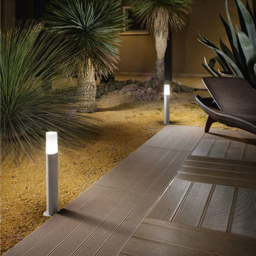 Borne d'éclairage de jardin - POU - Ondaluce - contemporaine / en aluminium / en polycarbonate