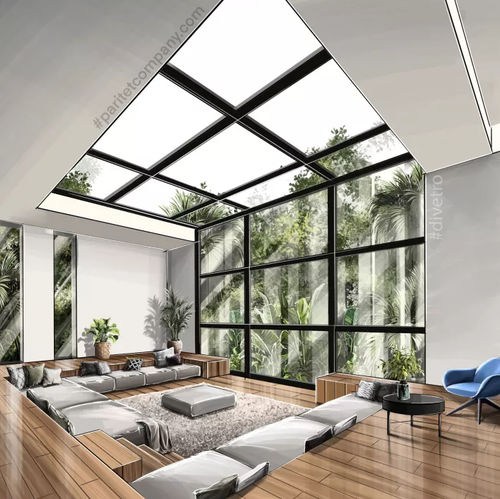 Lanterneau pour toiture - WINTER GARDENS - PARITET LLC - avec costière / en verre / en métal