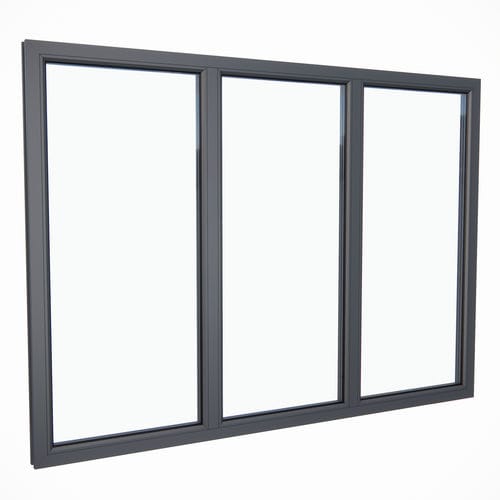 Fenêtre en verre - PARITET LLC - en PVC / fixe / à double vitrage