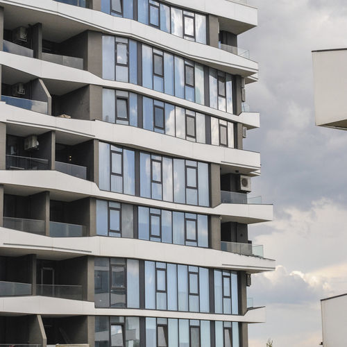 Système de façade en métal - PARITET LLC - en verre / coulissant