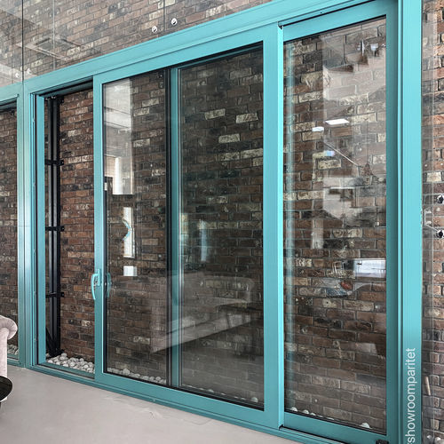 Système coulissant pour porte en verre - PARITET LLC - pour porte en bois / pour fenêtre / mural