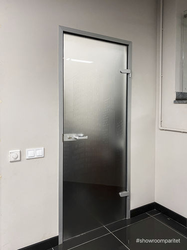 Porte d'intérieur - PARITET LLC - en verre / battante / à pivot