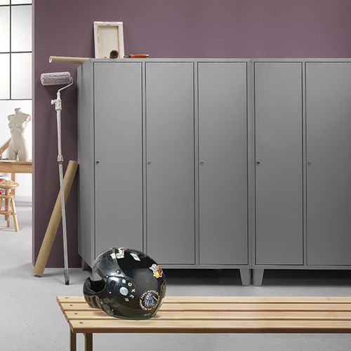 Casier vestiaire en acier - NEO MS - COMERCIAL DE INDUSTRIAS REUNIDAS, S.A. - à clé / professionnel / noir