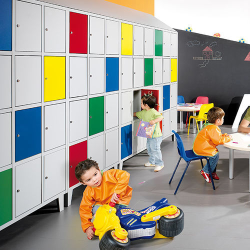 Casier vestiaire en acier - NEO MT - COMERCIAL DE INDUSTRIAS REUNIDAS, S.A. - à clé / pour école / pour stockage