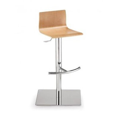 Chaise de bar contemporaine - COMERCIAL DE INDUSTRIAS REUNIDAS, S.A. - d'intérieur / en bois / avec piètement en métal