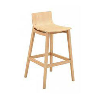 Chaise de bar contemporaine - COMERCIAL DE INDUSTRIAS REUNIDAS, S.A. - d'intérieur / en bois / avec piètement en bois