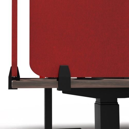 Séparateur de bureau sur bureau - INT 3D AKUSTIX L EINSATZMO - COMERCIAL DE INDUSTRIAS REUNIDAS, S.A. - en verre / en bois / en méthacrylate