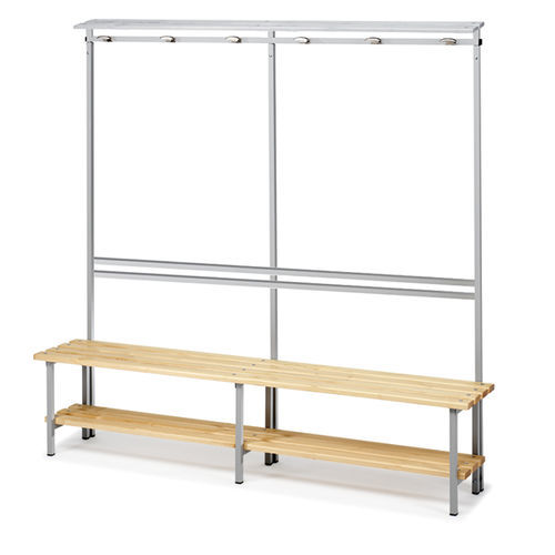 Banc de vestiaire contemporain - BP1000 - COMERCIAL DE INDUSTRIAS REUNIDAS, S.A. - en bois massif / en pin / en acier