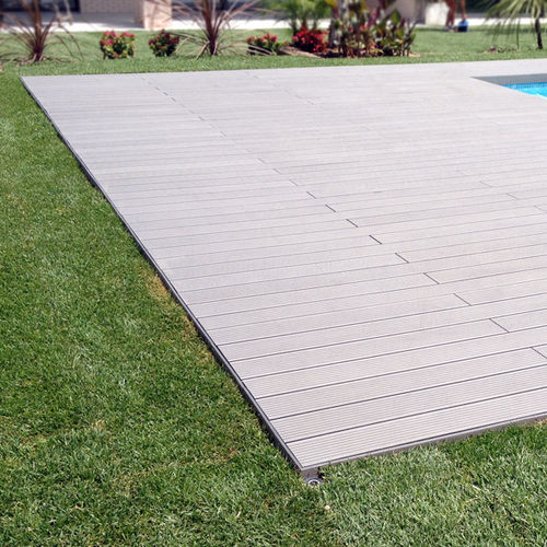 Lame de terrasse en polyéthylène - Disegna - en thermoplastique / aspect bois / antidérapante