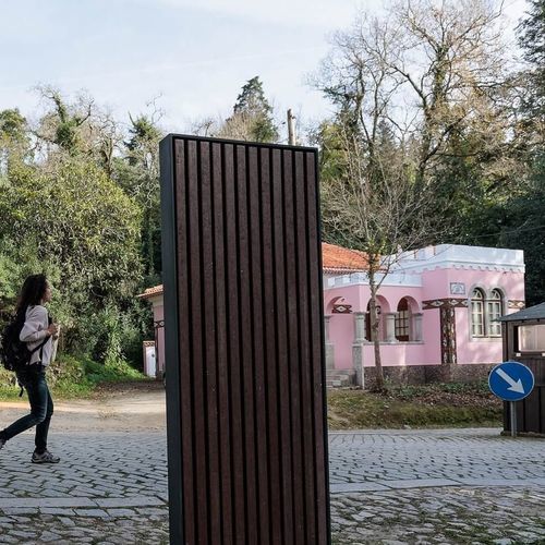 Totem signalétique - URBANO M - Floema - numérique / en braille / double face