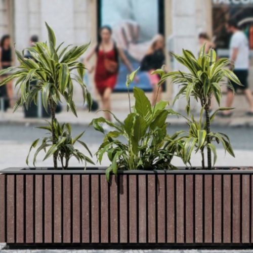 Jardinière en métal - R1500 - Floema - en plastique recyclé / en ABS / 100% recyclable