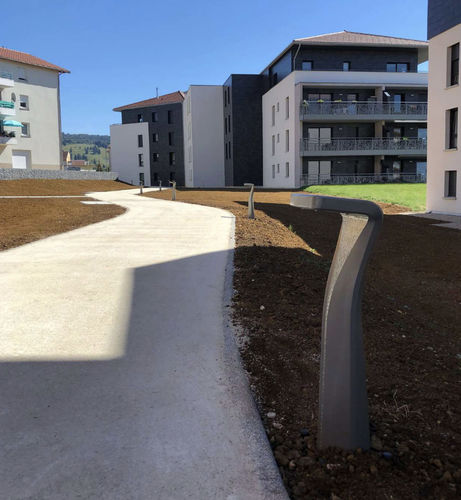Borne d'éclairage en fonte - VENGO / VENGA - ECLATEC International - de jardin / pour espace public / contemporaine
