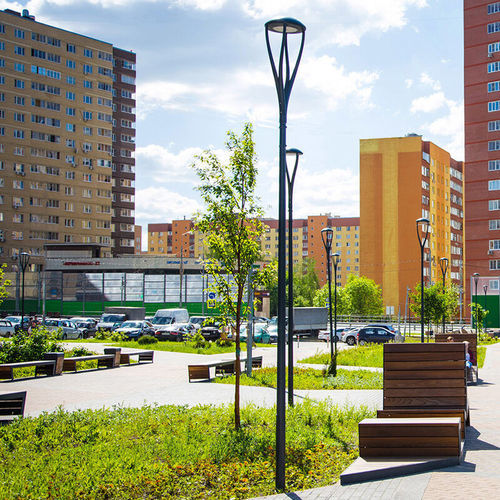 Lampadaire en fonte d'aluminium - NISMO - ECLATEC International - urbain / de jardin / contemporain