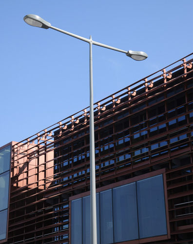 Console pour lampadaire urbain en acier - TEO - ECLATEC International - en fonte d'aluminium