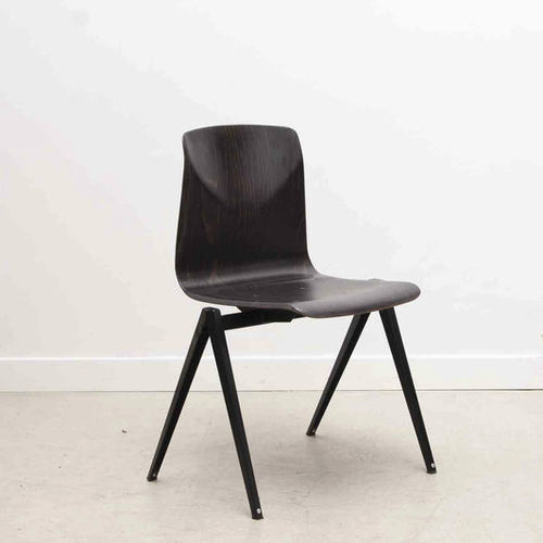 Chaise contemporaine - Galvanitas S22 - cartel de belleville - d'intérieur / en contreplaqué / en ébène