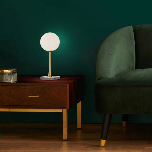 Lampe de table - RICARDA - Robin Lamps - en laiton / en marbre / contemporaine