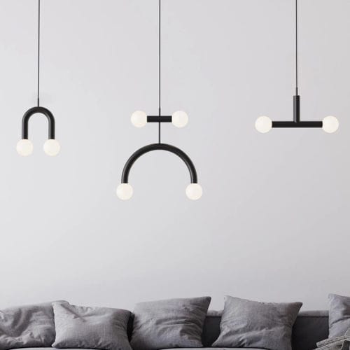 Suspension - RIGOBERTA - Robin Lamps - en fer / en verre opalescent / contemporaine