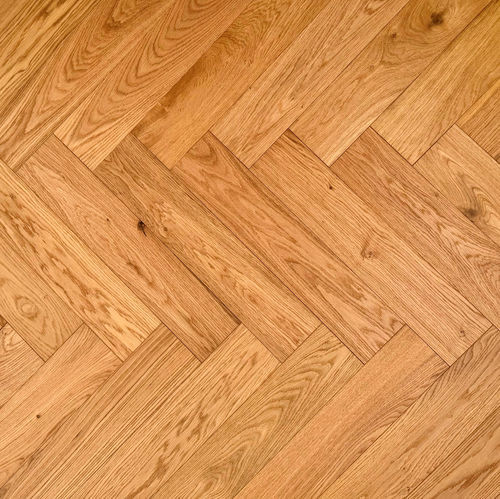 Parquet contrecollé - CIERZO - Exterpark - en chêne / point de Hongrie / mat