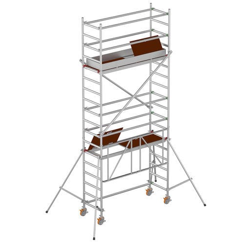 Échafaudage en aluminium - NOVA - FORTAL - grande hauteur / sur roulettes