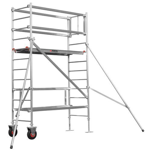 Échafaudage en aluminium - F07700001 series - FORTAL - sur roulettes