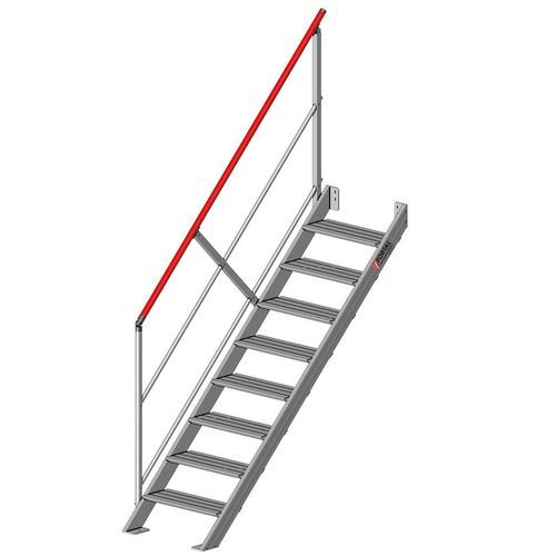 Escalier d'accès droit - F811 series - FORTAL - à marches en métal / structure en métal / professionnel
