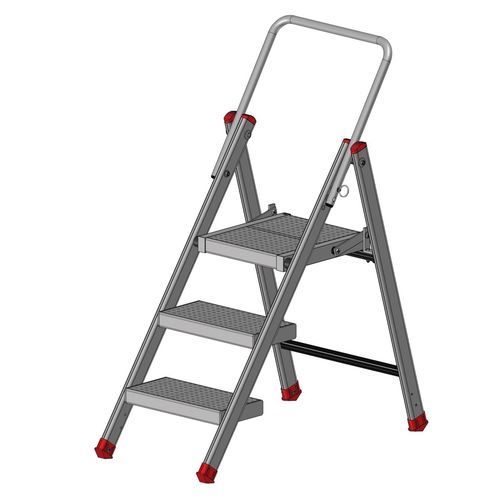 Escabeau professionnel en acier - MPSA  - FORTAL - d'extérieur / d'intérieur