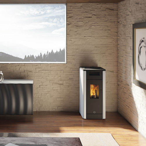 Poêle à granulés - Metro110+ - EK63 - 0 - 5 kW / à poser / contemporain