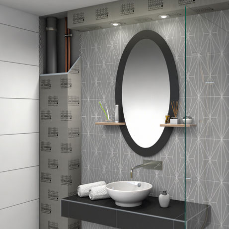Plaquette de parement en mousse - TEC-KA - LUX ELEMENTS - en polystyrène / pour mur intérieur / de salle de bain