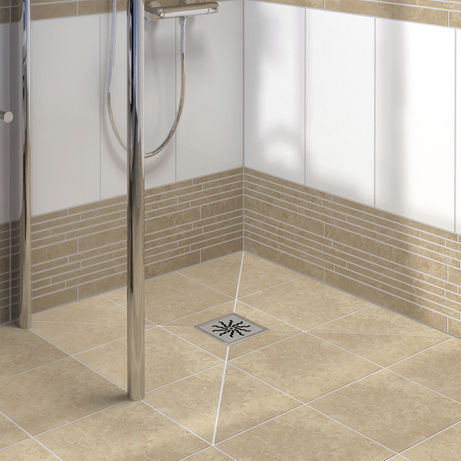Receveur de douche rectangulaire - TUB series - LUX ELEMENTS - carrelable / à carreler / à fleur de sol
