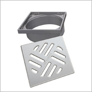 Grille de siphon de douche - TUB-RA-S - LUX ELEMENTS - en acier inox / en ABS