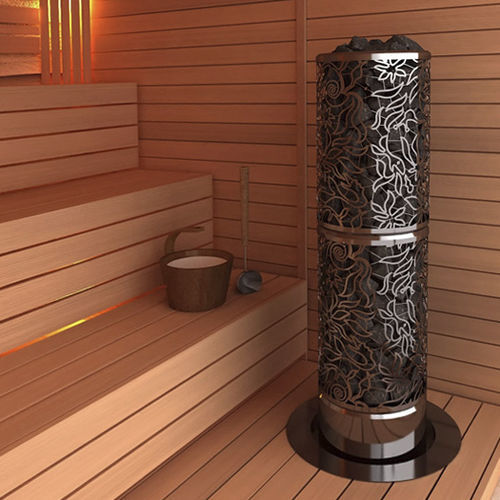 Poêle de sauna électrique - HEATERKING – ROUND - Sawo - 0 - 5 kW / 10 kW - 20 kW / 20 kW - 50 kW