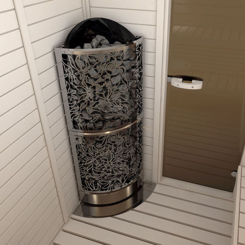 Poêle de sauna électrique - HEATERKING – CORNER - Sawo - 0 - 5 kW / 5 kW - 10 kW / mural