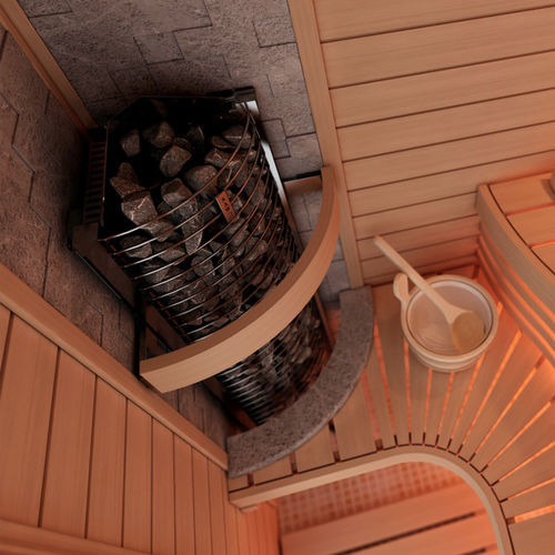Poêle de sauna électrique - TOWER CORNER - Sawo - 0 - 5 kW / 10 kW - 20 kW / 5 kW - 10 kW