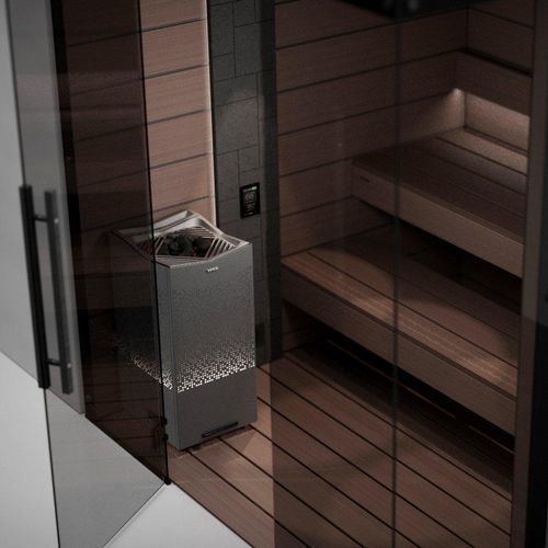 Poêle de sauna électrique - CROWN COMBI - Tylö - 5 kW - 10 kW / au sol / en métal