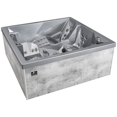 Spa hors-sol - DIAMOND - Hanscraft - carré / 5 places / en acrylique