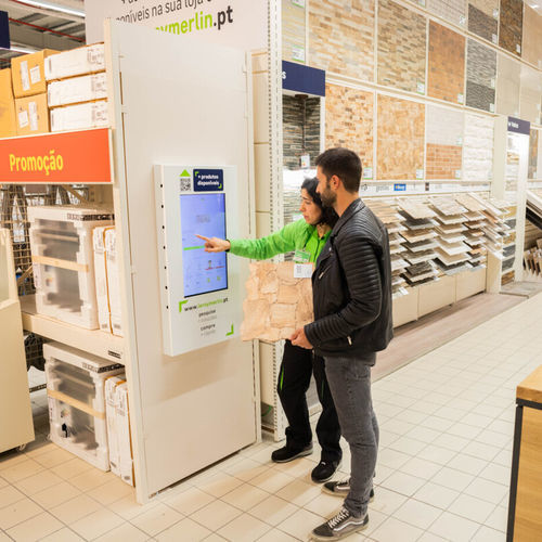 Kiosque interactif multimédia - T-LINE DISPLAY - PPDS - d'intérieur / mural / d'information