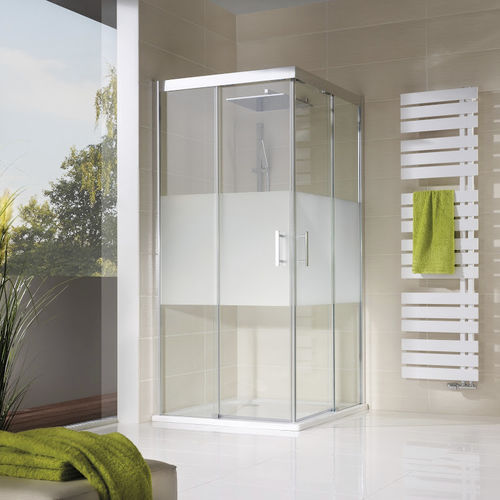 Cabine de douche en verre - SOLIDA: 1520031 BIS10/`13 - HSK - à portes coulissantes / d'angle / résidentielle