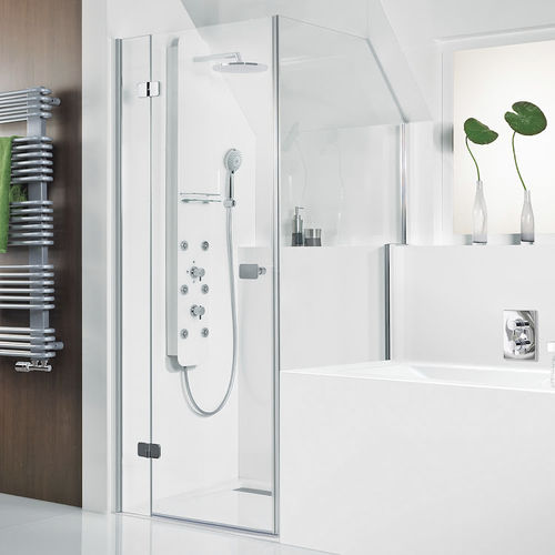 Cabine de douche en verre - PREMIUM SOFTCUBE - HSK - avec porte battante / d'angle / résidentielle