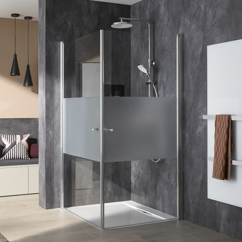 Cabine de douche en verre - EXKLUSIV 2.0 - HSK - avec porte battante / d'angle / résidentielle