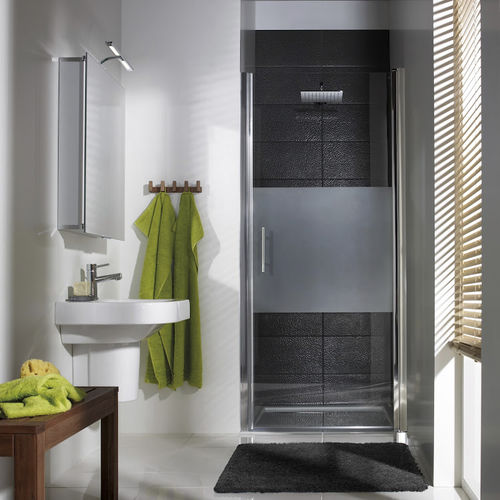 Cabine de douche en verre - FAVORITE NOVA: 157075 - HSK - avec porte battante / en niche / résidentielle