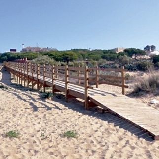 Passerelle en bois - PILOTED CATWALKWAYS - Maderas Menur - sur pilotis / modulaire