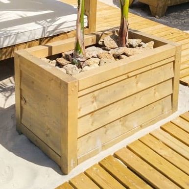 Jardinière en bois - BARCELONA - Maderas Menur - rectangulaire / carrée / sur mesure