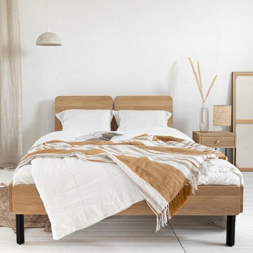 Lit double - NORDY - IDDO - simple / contemporain / avec tête de lit