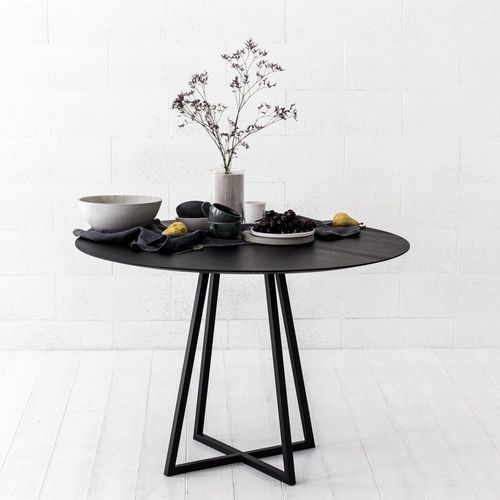 Table à manger contemporaine - FAMILY  - IDDO - en bois huilé / en chêne naturel / avec piètement en bois massif