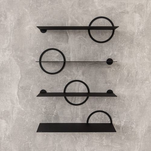 Étagère murale - NEW MOON - IDDO - contemporaine / en tôle d'acier / en acier peint