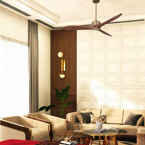 Ventilateur de plafond résidentiel - DC5_P8DW132_RINGAB - KLASSFAN - d'intérieur / en ABS / marron