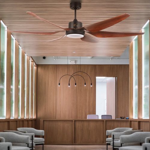 Ventilateur de plafond résidentiel - DC 167 - KLASSFAN - d'intérieur / en ABS / marron