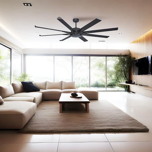 Ventilateur de plafond résidentiel - BIG TORNADO 275 BASALTE - KLASSFAN - d'intérieur / aluminium / avec LED intégrées