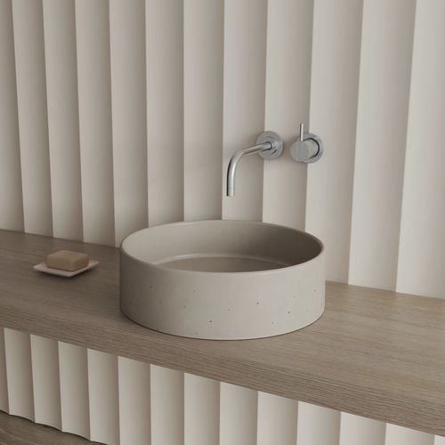 Vasque à poser - MK101 - Maark Bathware - en béton / ronde / sans trou