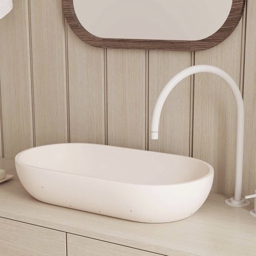 Vasque à poser - NOAH - Maark Bathware - en béton / finition mat / ovale